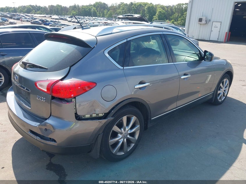 2012 Infiniti Ex VIN JN1AJ0HRXCM450601 IAAI salvage auction — REAR END, Salvage Title, sold $500 on 2026-07-14 (photo 6)
