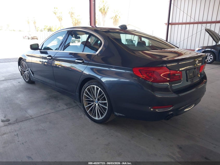 2018 BMW 5er VIN WBAJA5C54JWA57709 IAAI salvage auction — SIDE, Salvage Title, sold $7,050 on 2026-07-14 (photo 3)