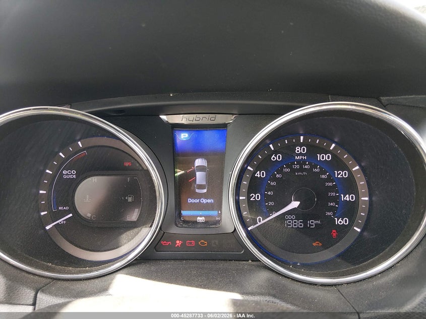 2012 Hyundai Sonata hybrid VIN KMHEC4A49CA036124 IAAI salvage auction — NORMAL WEAR, Regular (Nevada), sold $625 on 2026-07-31 (photo 7)