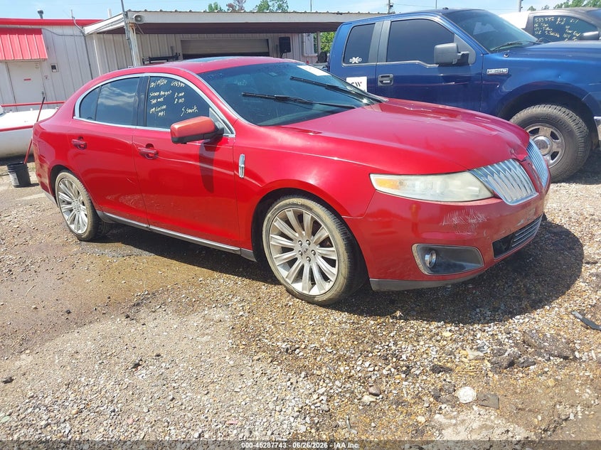 2009 Lincoln Mks VIN 1LNHM94R09G618388 IAAI salvage auction — NORMAL WEAR, Clear (Mississippi), sold $250 on 2026-07-18 (photo 1)