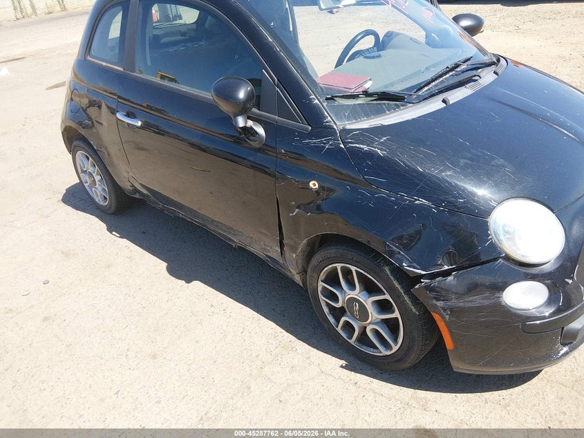 2013 Fiat 500 VIN 3C3CFFAR8DT548501 IAAI salvage auction — NORMAL WEAR, Clear - Dealer Only (California), sold $325 on 2026-07-08 (photo 6)