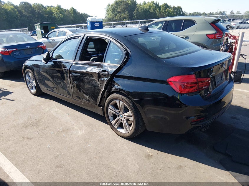 2016 BMW 3er VIN WBA8E3G57GNT26234 IAAI salvage auction — LEFT SIDE, Salvage Title, sold $3,375 on 2026-07-21 (photo 3)