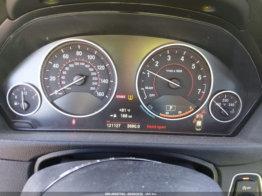 2016 BMW 3er VIN WBA8E3G57GNT26234 IAAI salvage auction — SIDE, Salvage Title, sold $2,550 on 2026-07-20 (photo 7)