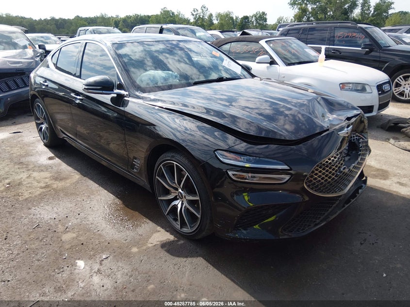 2022 Genesis G70 VIN KMTG34TA6NU103250 IAAI salvage auction — FRONT END, Salvage (Ohio), sold $6,100 on 2026-07-28 (photo 1)