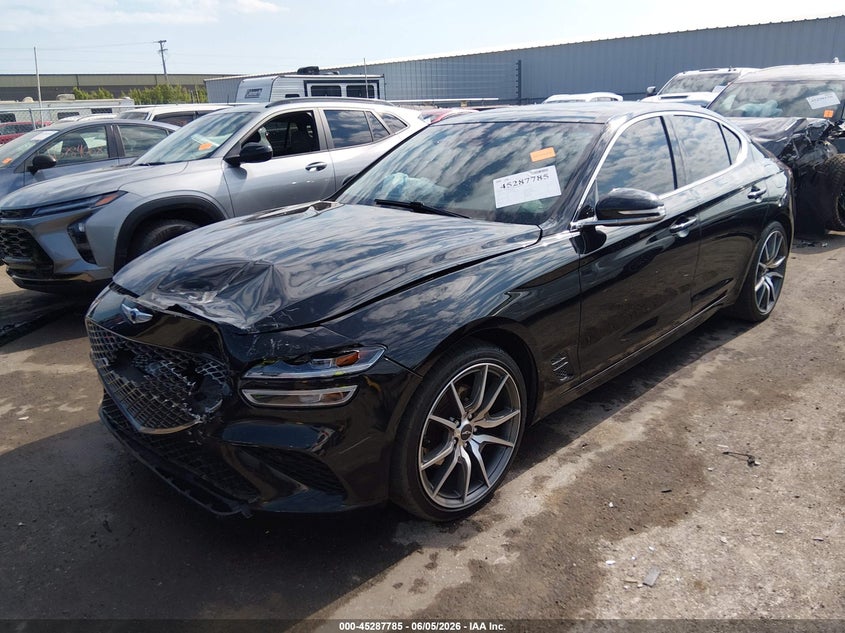2022 Genesis G70 VIN KMTG34TA6NU103250 IAAI salvage auction — FRONT END, Salvage (Ohio), sold $6,100 on 2026-07-28 (photo 2)