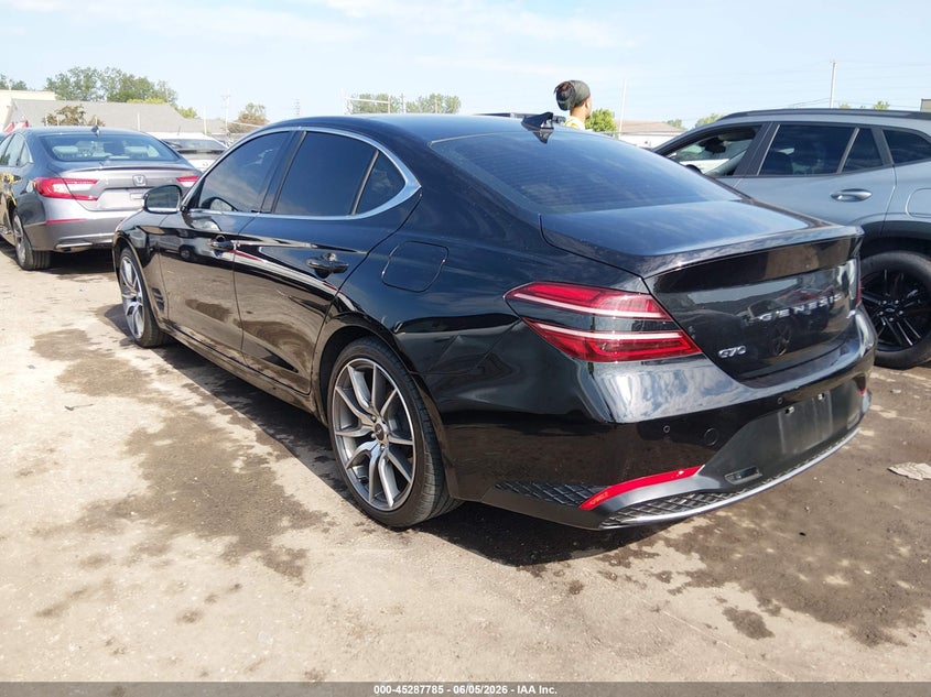 2022 Genesis G70 VIN KMTG34TA6NU103250 IAAI salvage auction — FRONT END, Salvage (Ohio), sold $6,100 on 2026-07-28 (photo 3)
