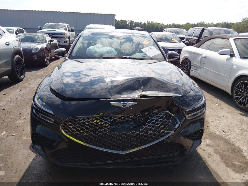 2022 Genesis G70 VIN KMTG34TA6NU103250 IAAI salvage auction — FRONT END, Salvage (Ohio), sold $6,100 on 2026-07-28 (photo 6)