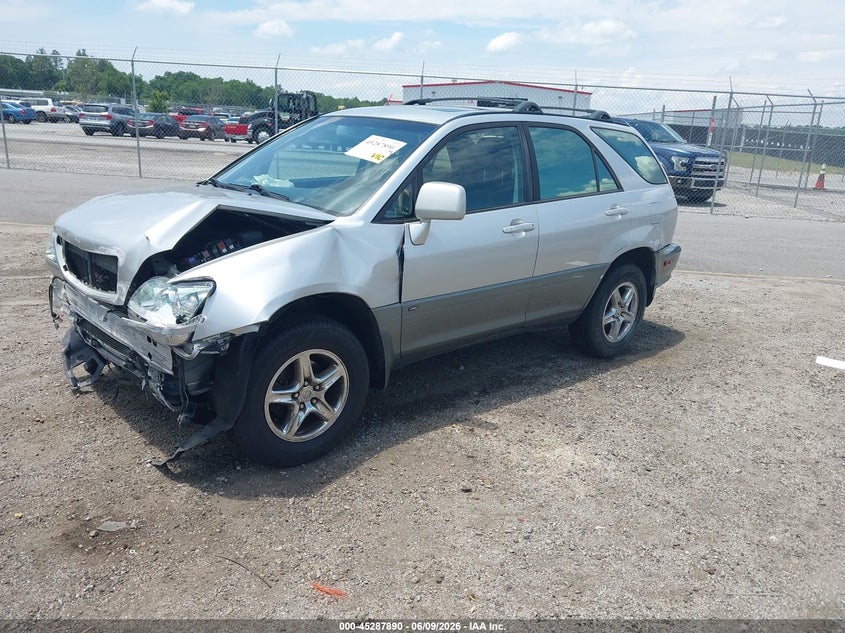 2002 Lexus Rx 300 VIN JTJHF10U920284478 IAAI salvage auction — FRONT END, Salvage (South Carolina), sold $425 on 2026-07-15 (photo 2)