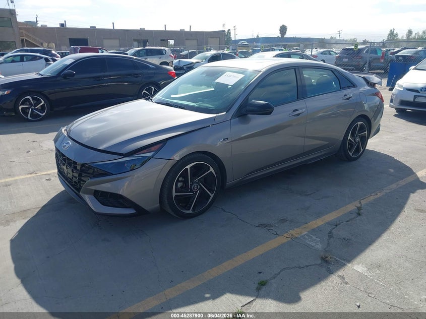 2023 Hyundai Elantra VIN KMHLR4AF5PU497719 IAAI salvage auction — FRONT & REAR, Salvage Title, sold $3,550 on 2026-07-13 (photo 2)