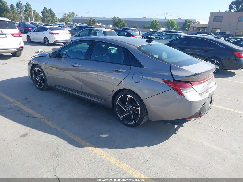 2023 Hyundai Elantra VIN KMHLR4AF5PU497719 IAAI salvage auction — FRONT & REAR, Salvage Title, sold $3,550 on 2026-07-13 (photo 3)