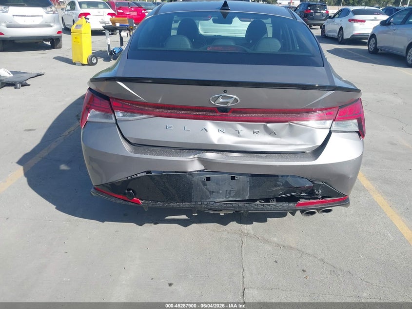 2023 Hyundai Elantra VIN KMHLR4AF5PU497719 IAAI salvage auction — FRONT & REAR, Salvage Title, sold $3,550 on 2026-07-13 (photo 6)