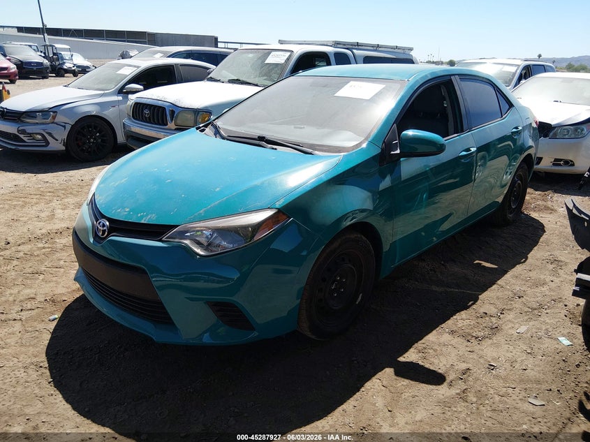 2014 Toyota Corolla VIN 5YFBURHE7EP065216 IAAI salvage auction — NORMAL WEAR, Clear-Dealer Only (Arizona), sold $2,775 on 2026-07-21 (photo 2)