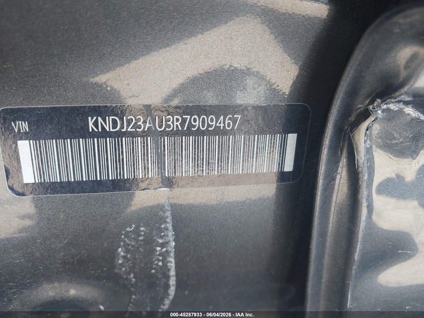 2024 Kia Soul VIN KNDJ23AU3R7909467 IAAI salvage auction — LEFT SIDE, Salvage (Texas), sold $4,000 on 2026-07-28 (photo 9)