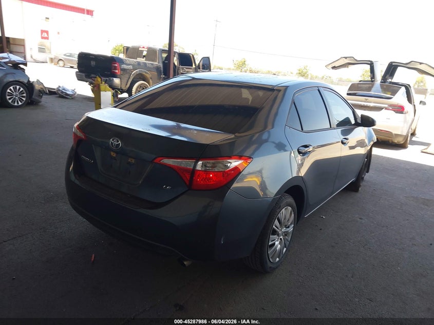 2016 Toyota Corolla VIN 5YFBURHE8GP497820 IAAI salvage auction — RIGHT FRONT, Salvage Title, sold $3,250 on 2026-07-30 (photo 4)