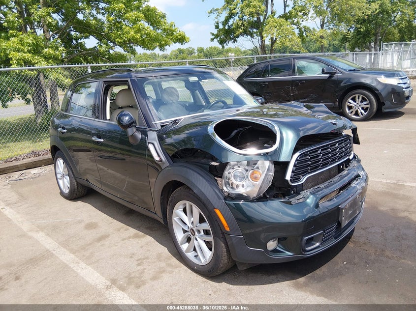 2014 Mini Countryman VIN WMWZC5C59EWP37346 IAAI salvage auction — FRONT END, Salvage (New Jersey), sold $750 on 2026-08-17 (photo 1)
