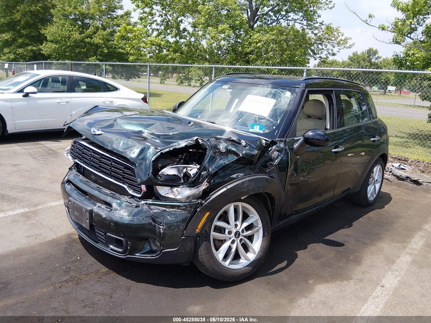 2014 Mini Countryman VIN WMWZC5C59EWP37346 IAAI salvage auction — FRONT END, Salvage (New Jersey), sold $750 on 2026-08-17 (photo 2)