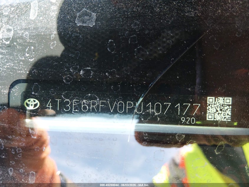 2023 Toyota Rav 4 VIN 4T3E6RFV0PU107177 IAAI salvage auction — LEFT SIDE, Salvage Title, sold $10,575 on 2026-07-23 (photo 9)