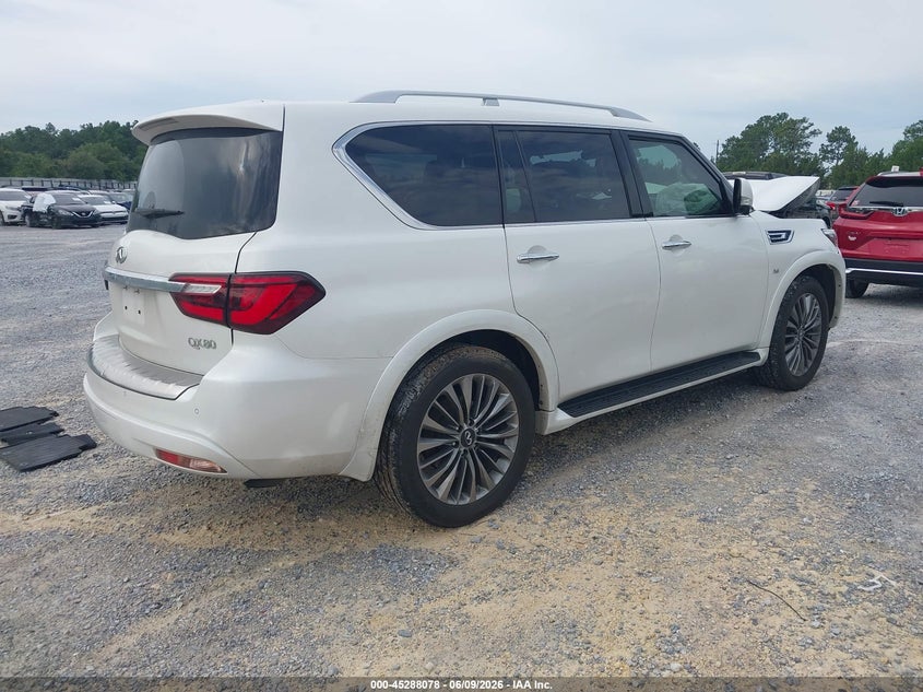 2019 Infiniti Qx80 VIN JN8AZ2NF8K9689372 IAAI salvage auction — FRONT END, Salvage Title, sold $5,650 on 2026-07-23 (photo 4)