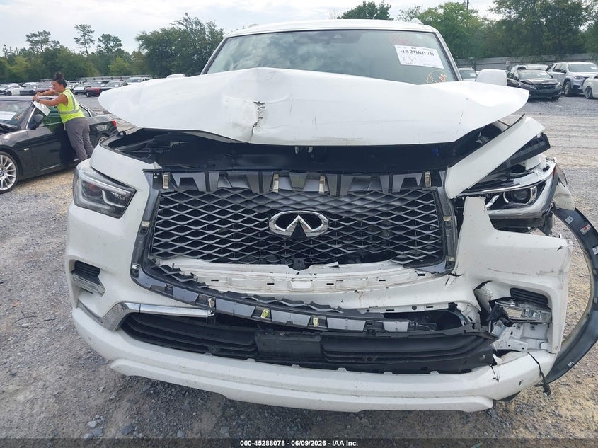 2019 Infiniti Qx80 VIN JN8AZ2NF8K9689372 IAAI salvage auction — FRONT END, Salvage Title, sold $5,650 on 2026-07-23 (photo 6)