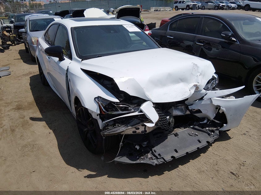 2020 Lexus Is VIN JTHGA1D23L5102427 IAAI salvage auction — FRONT END, Salvage Title, sold $5,650 on 2026-07-22 (photo 1)