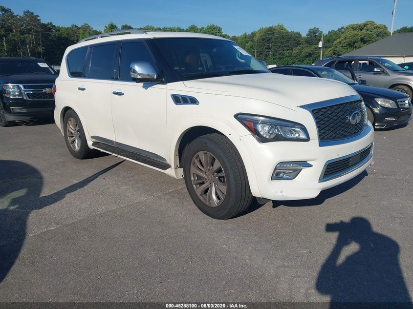 2016 Infiniti Qx80 VIN JN8AZ2NC7G9400740 IAAI salvage auction — FRONT END, Repossession Paperwork (Georgia), sold $5,750 on 2026-07-08 (photo 1)