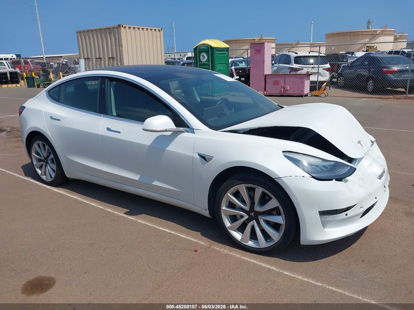 2018 Tesla Model 3 VIN 5YJ3E1EA6JF126470 IAAI salvage auction — NORMAL WEAR, Clear (Hawaii), sold $2,400 on 2026-07-21 (photo 1)
