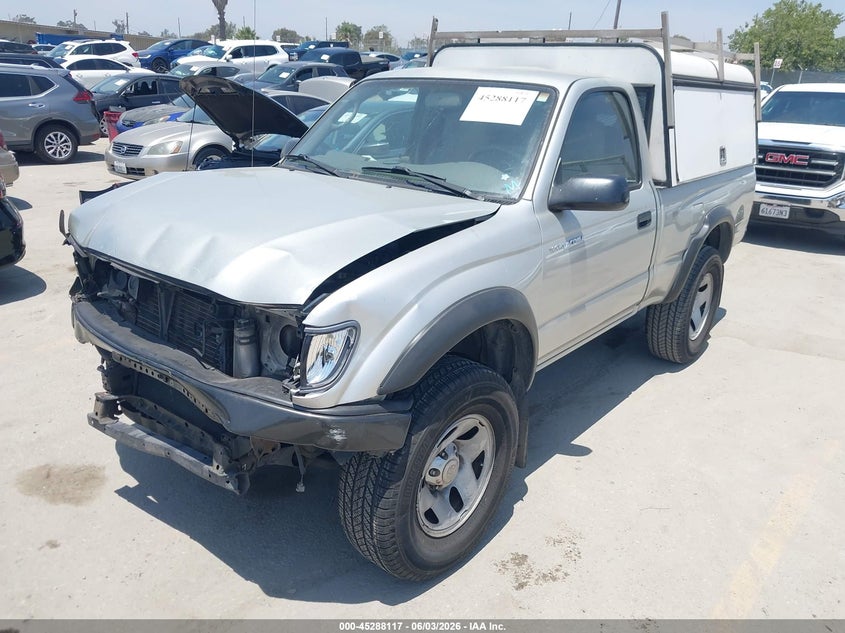 2003 Toyota Tacoma VIN 5TENM92N03Z211615 IAAI salvage auction — FRONT END, Salvage (California), sold $3,850 on 2026-07-22 (photo 2)