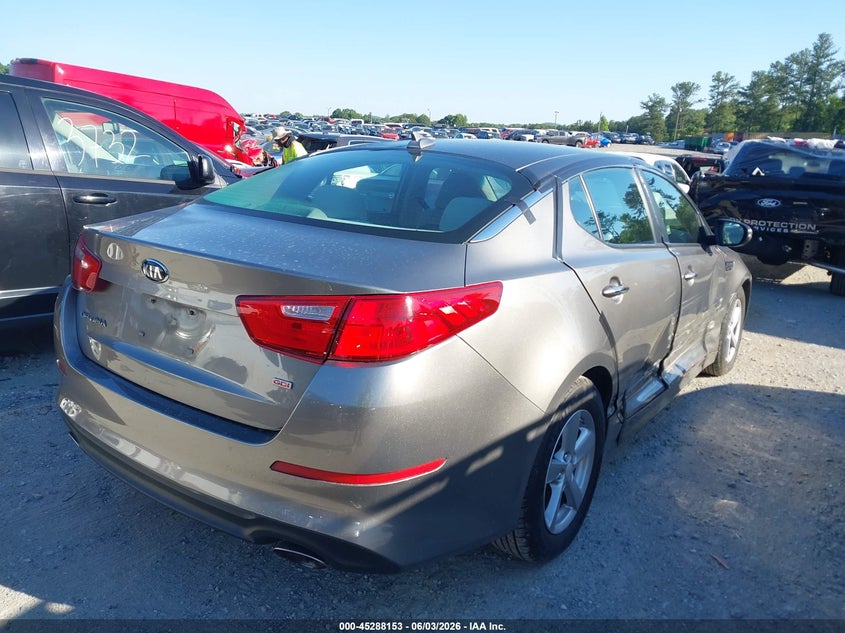 2014 Kia Optima VIN 5XXGM4A79EG297524 IAAI salvage auction — RIGHT SIDE, Salvage (Georgia), sold $1,175 on 2026-07-07 (photo 4)