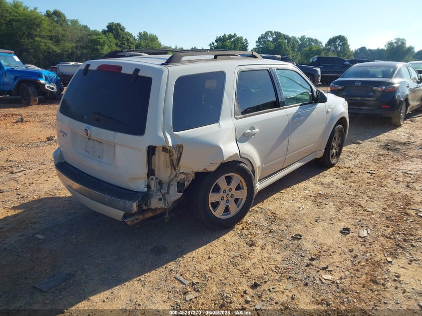 2009 Mercury Mariner VIN 4M2CU81G19KJ07369 IAAI salvage auction — REAR END, Salvage (North Carolina), sold $250 on 2026-07-09 (photo 4)