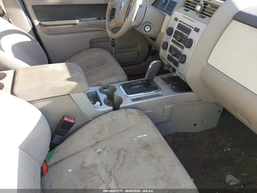 2009 Mercury Mariner VIN 4M2CU81G19KJ07369 IAAI salvage auction — REAR END, Salvage (North Carolina), sold $250 on 2026-07-09 (photo 5)