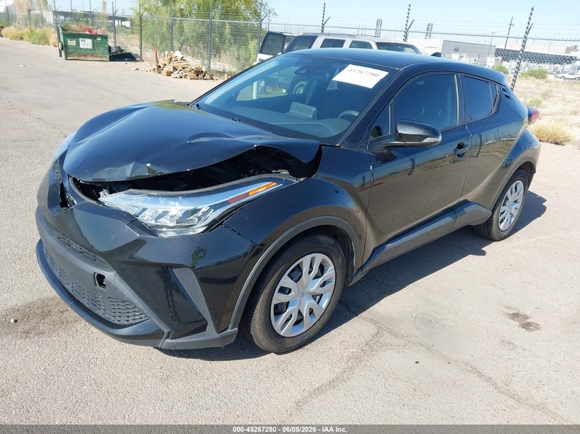 2021 Toyota C-hr VIN JTNKHMBX5M1115899 IAAI salvage auction — FRONT END, Salvage Title, sold $5,950 on 2026-07-09 (photo 2)