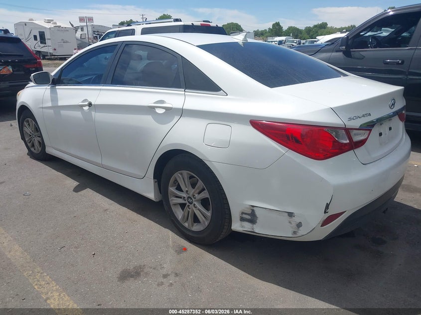 2014 Hyundai Sonata VIN 5NPEB4ACXEH885902 IAAI salvage auction — Front End, Salvage, sold $1,625 on 2026-07-08 (photo 3)