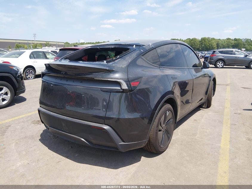 2026 Tesla Model y VIN 7SAYGDEE6TF588098 IAAI salvage auction — REAR END, Salvage Title, sold $24,250 on 2026-07-23 (photo 4)