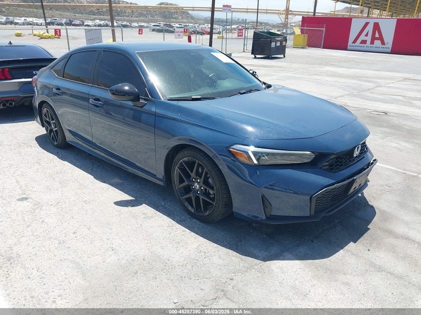 2025 Honda Civic VIN 2HGFE2F51SH516684 IAAI salvage auction — LEFT FRONT, Salvage Title, sold $6,400 on 2026-07-22 (photo 1)