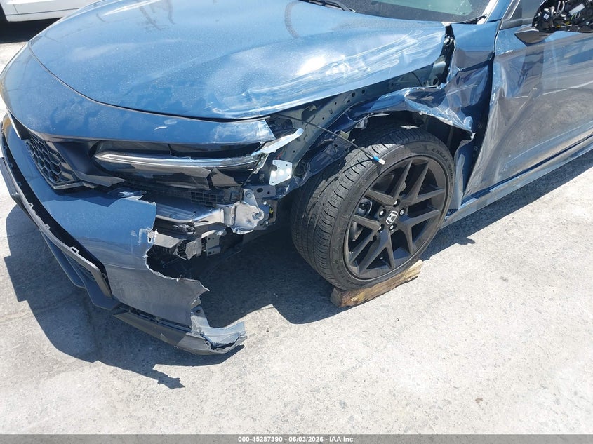 2025 Honda Civic VIN 2HGFE2F51SH516684 IAAI salvage auction — LEFT FRONT, Salvage Title, sold $6,400 on 2026-07-22 (photo 6)