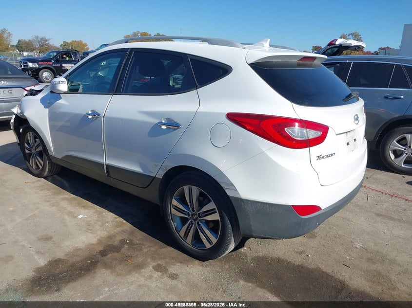 2015 Hyundai Tucson VIN KM8JU3AG6FU105774 IAAI salvage auction — LEFT FRONT, Clear (North Carolina), sold $2,025 on 2026-07-20 (photo 3)