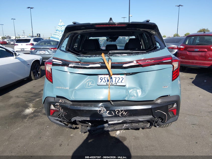 2025 Kia Seltos VIN KNDEUCAA5S7760941 IAAI salvage auction — FRONT & REAR, Salvage Title, sold $5,600 on 2026-07-10 (photo 6)