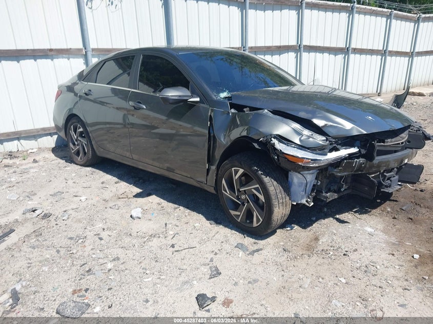 2024 Hyundai Elantra VIN KMHLP4DG5RU650421 IAAI salvage auction — FRONT END, Salvage Title, sold $3,150 on 2026-07-19 (photo 1)