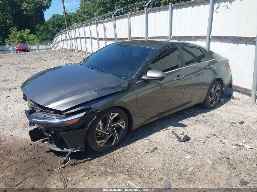 2024 Hyundai Elantra VIN KMHLP4DG5RU650421 IAAI salvage auction — FRONT END, Salvage Title, sold $3,150 on 2026-07-19 (photo 2)