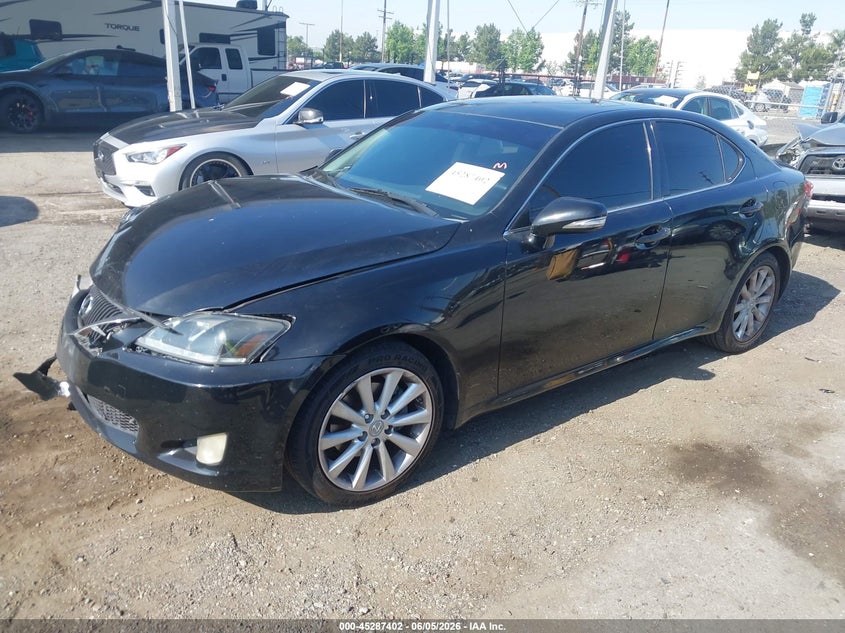 2010 Lexus Is VIN JTHBF5C2XA5126001 IAAI salvage auction — RIGHT FRONT, Salvage (California), sold $825 on 2026-07-07 (photo 2)