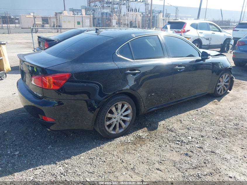 2010 Lexus Is VIN JTHBF5C2XA5126001 IAAI salvage auction — RIGHT FRONT, Salvage (California), sold $825 on 2026-07-07 (photo 4)