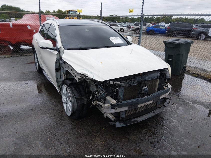 2018 Infiniti Qx30 VIN SJKCH5CP8JA045398 IAAI salvage auction — FRONT END, Salvage Title, sold $1,850 on 2026-07-27 (photo 1)