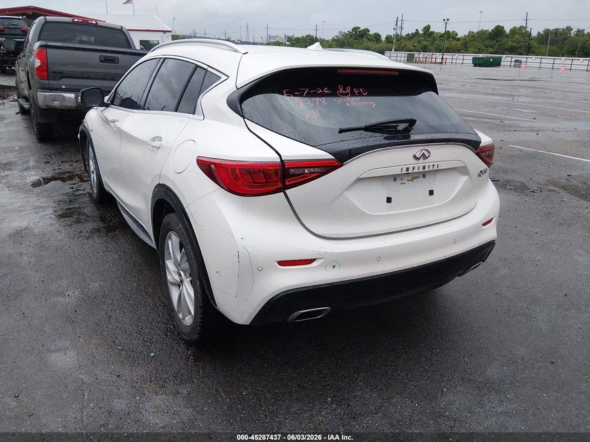 2018 Infiniti Qx30 VIN SJKCH5CP8JA045398 IAAI salvage auction — FRONT END, Salvage Title, sold $1,850 on 2026-07-27 (photo 3)
