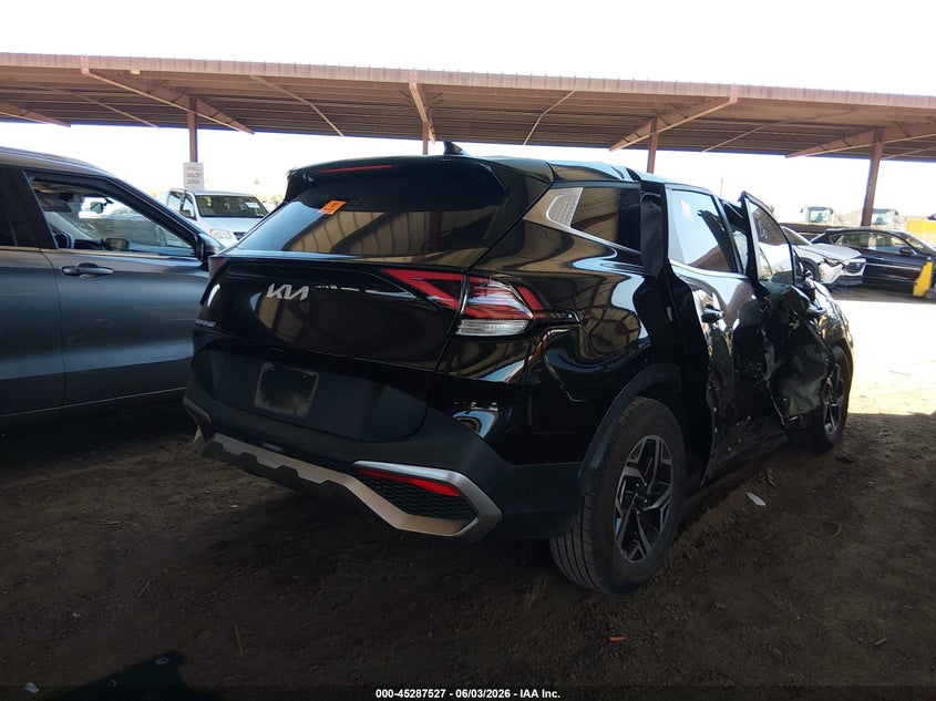 2023 Kia Sportage VIN KNDPU3AF1P7035705 IAAI salvage auction — ROLLOVER, Salvage Title, sold $3,050 on 2026-07-12 (photo 4)