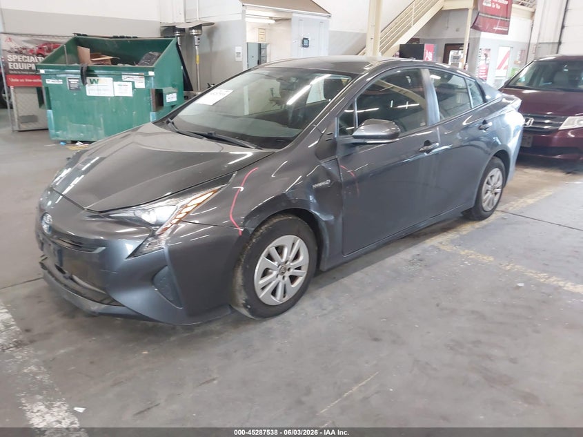 2016 Toyota Prius VIN JTDKBRFU0G3005919 IAAI salvage auction — FRONT END, Salvage Title, sold $2,800 on 2026-07-30 (photo 2)