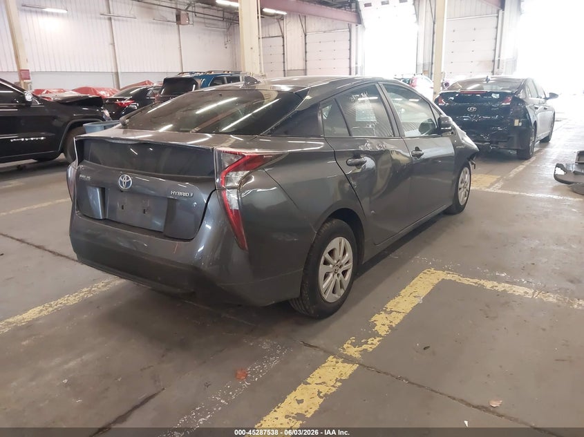 2016 Toyota Prius VIN JTDKBRFU0G3005919 IAAI salvage auction — FRONT END, Salvage Title, sold $2,800 on 2026-07-30 (photo 4)