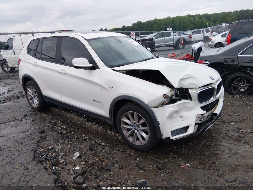 2013 BMW X3 VIN 5UXWX9C59D0A11037 IAAI salvage auction — FRONT END, Salvage Title, sold $1,200 on 2026-07-15 (photo 1)
