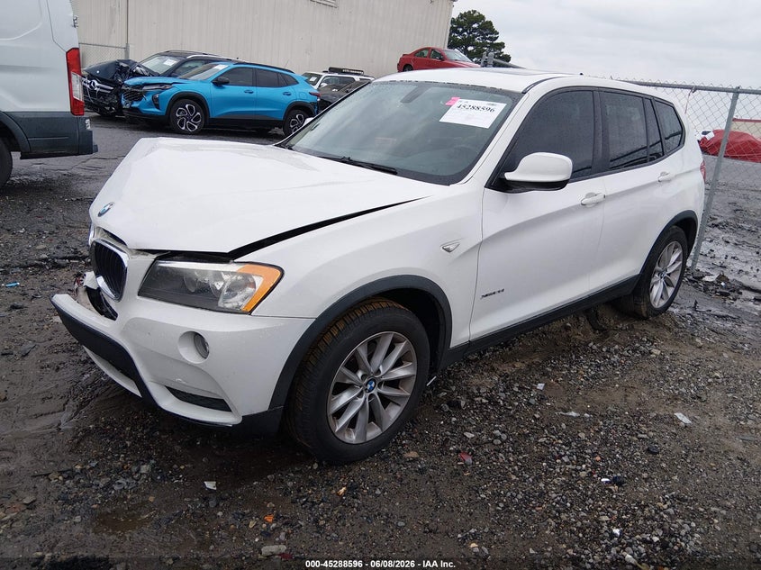 2013 BMW X3 VIN 5UXWX9C59D0A11037 IAAI salvage auction — FRONT END, Salvage Title, sold $1,200 on 2026-07-15 (photo 2)