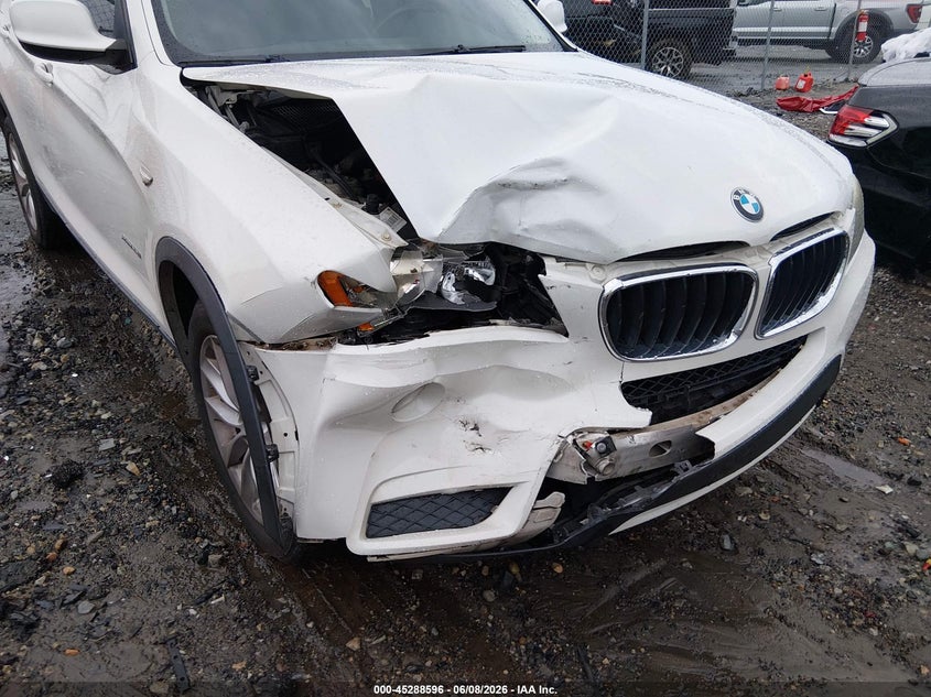 2013 BMW X3 VIN 5UXWX9C59D0A11037 IAAI salvage auction — FRONT END, Salvage Title, sold $1,200 on 2026-07-15 (photo 6)