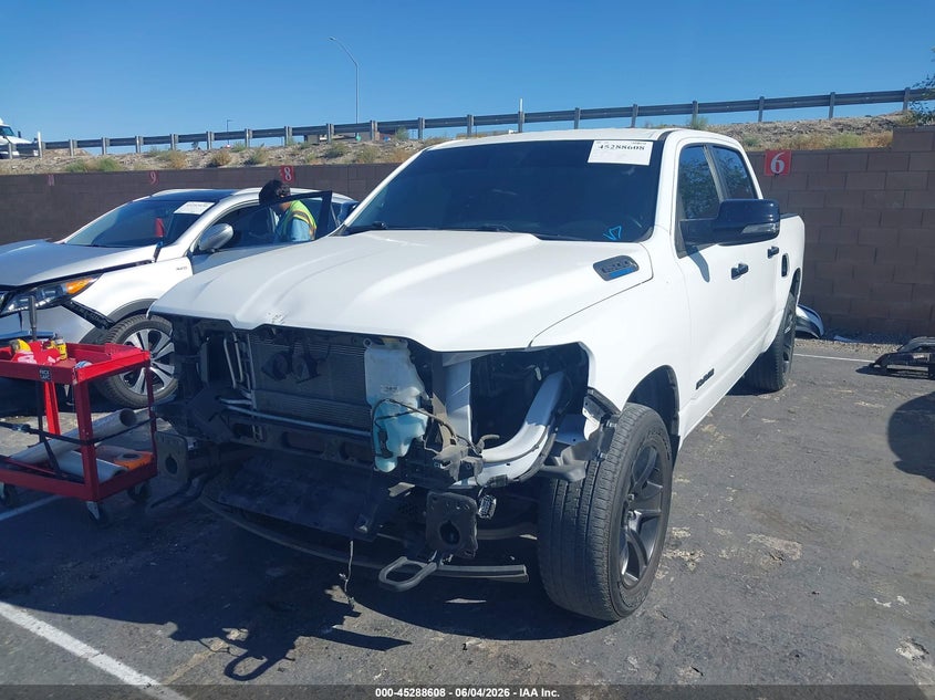 2023 Ram 1500 VIN 1C6RRFFG8PN635833 IAAI salvage auction — FRONT & REAR, Salvage Title, sold $8,600 on 2026-07-23 (photo 2)